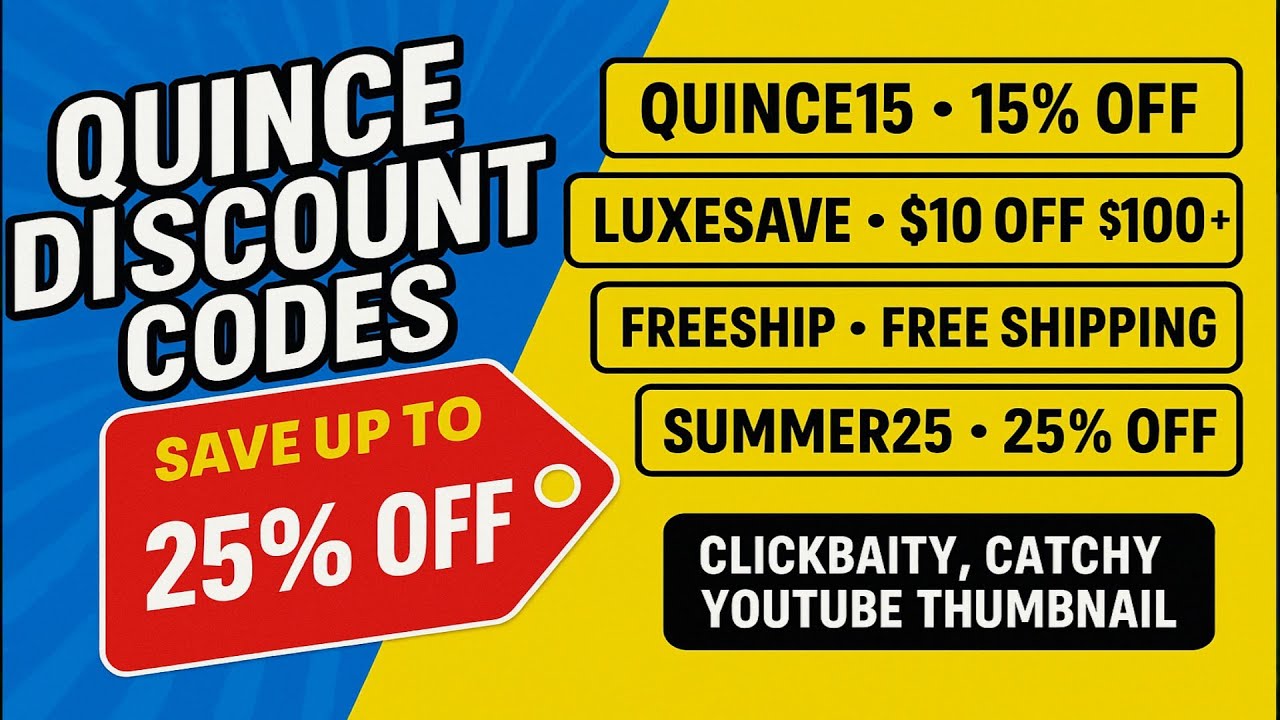 Quince Discount Codes & Promo Codes – Big Savings 2025